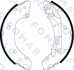 Комлект тормозных накладок (FOMAR Friction: FO 9066)